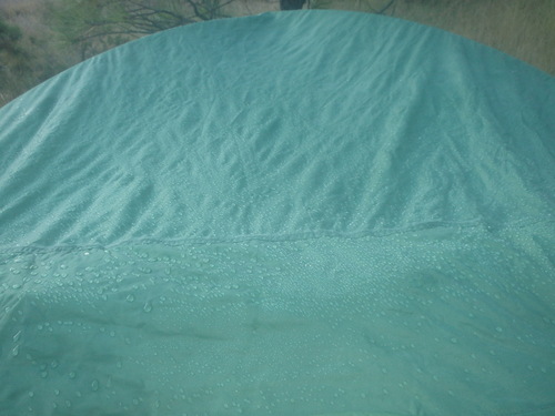 GDMBR:  We had a fair amount of dew on our tent.